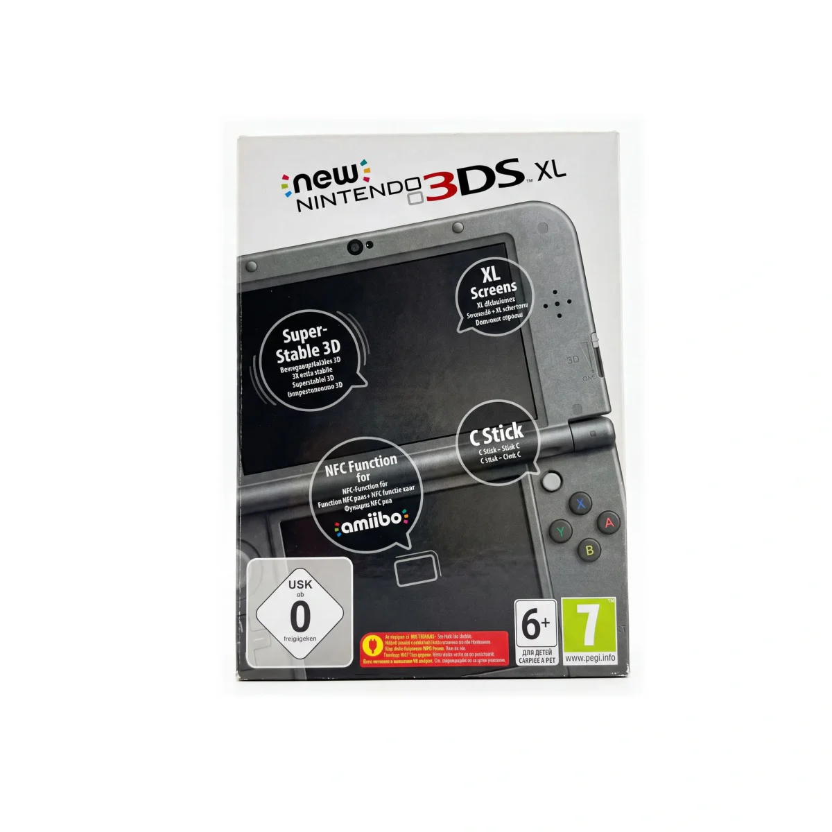 New Nintendo 3DS XL Metallic Black (mit OVP) (Nintendo 3DS) — Konsole in Originalverpackung