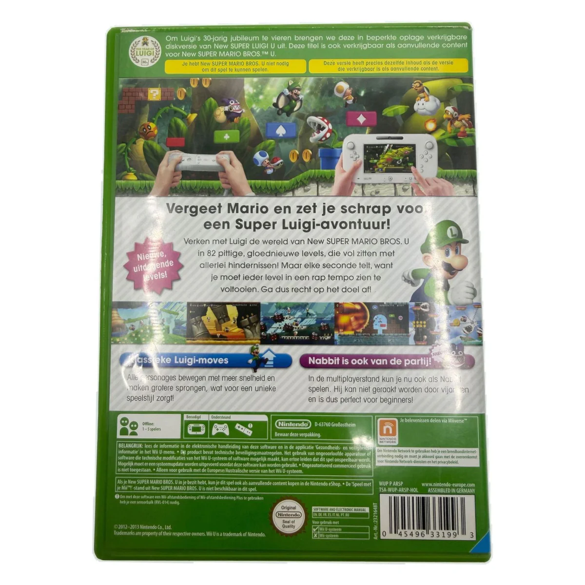 New Super Luigi U (Wii U) — Rückseite