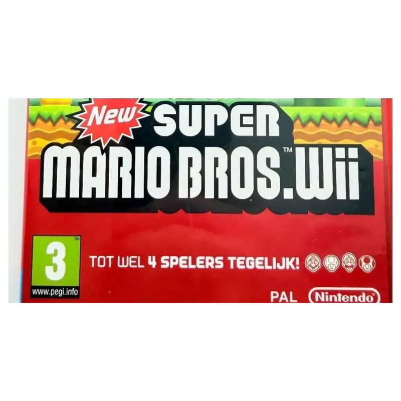 New Super Mario Bros. Wii Wii Binnenkant — Game in doos