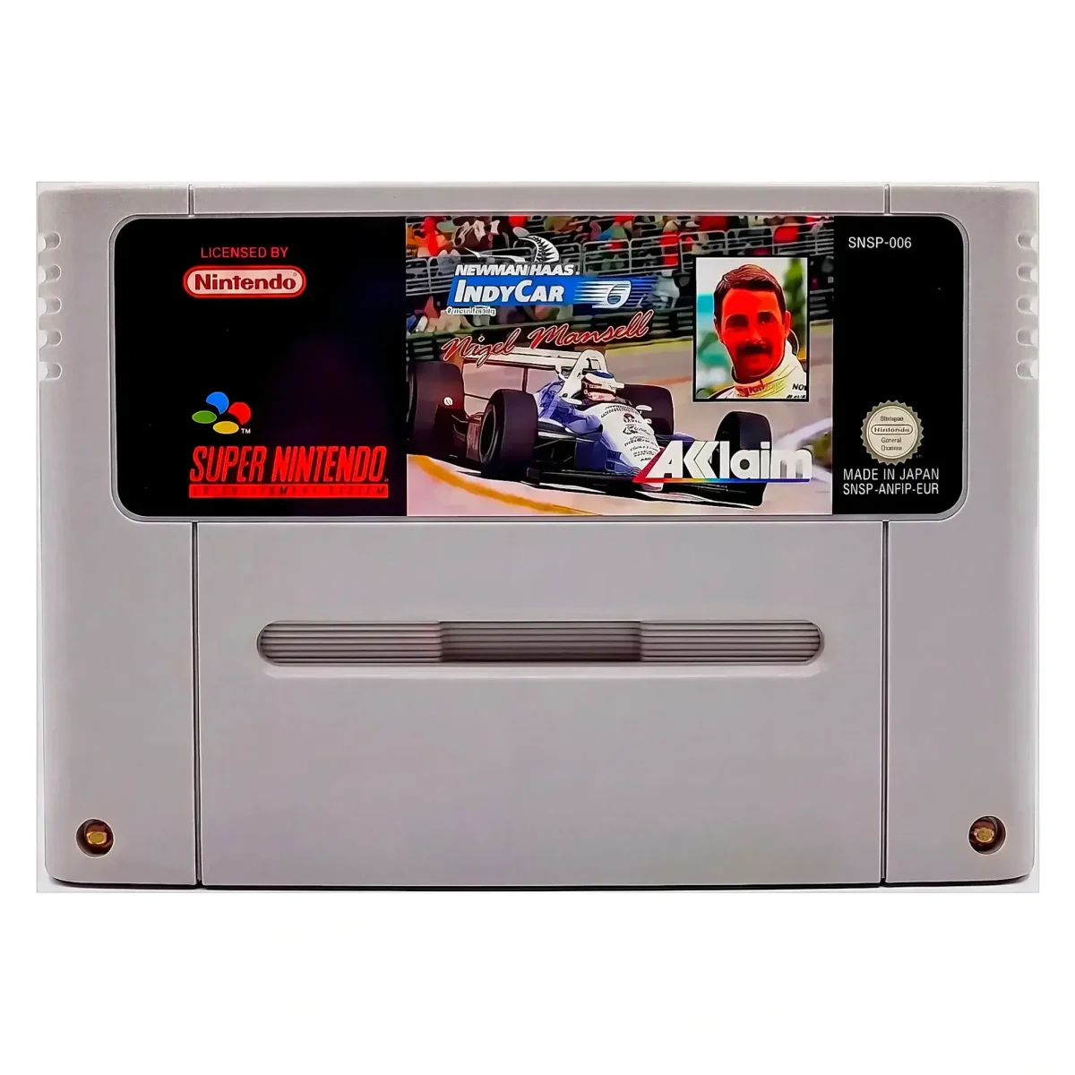 Newman/Haas IndyCar featuring Nigel Mansell Super Nintendo Voorkant — Losse cartridge