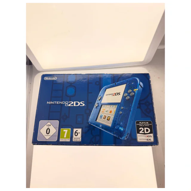 Nintendo 2DS Transparent Blue (Console with original box) — Nintendo 3DS