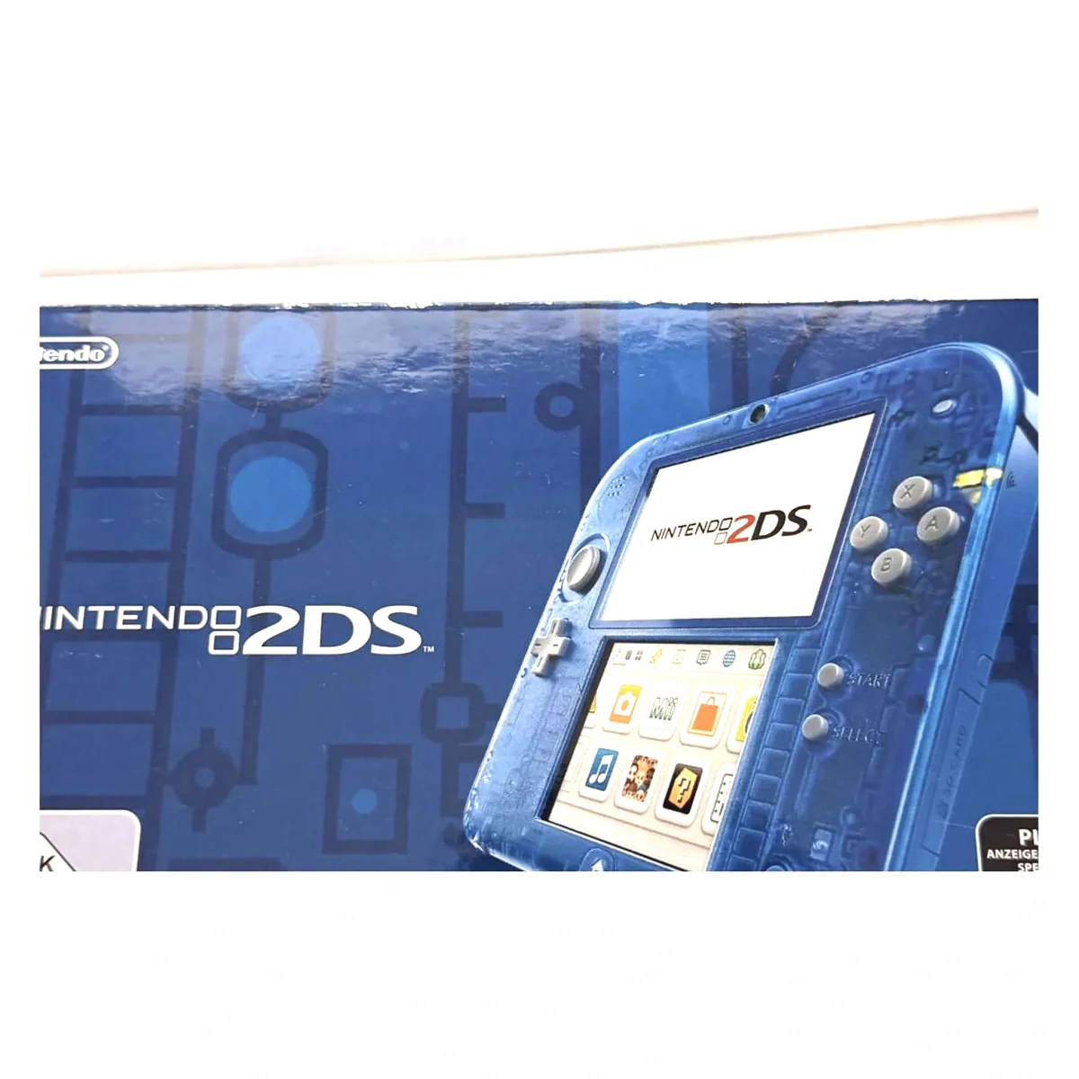 Nintendo 2DS Transparent Blue (Konsol med original kasse) (Nintendo 3DS) — detaljefoto 2