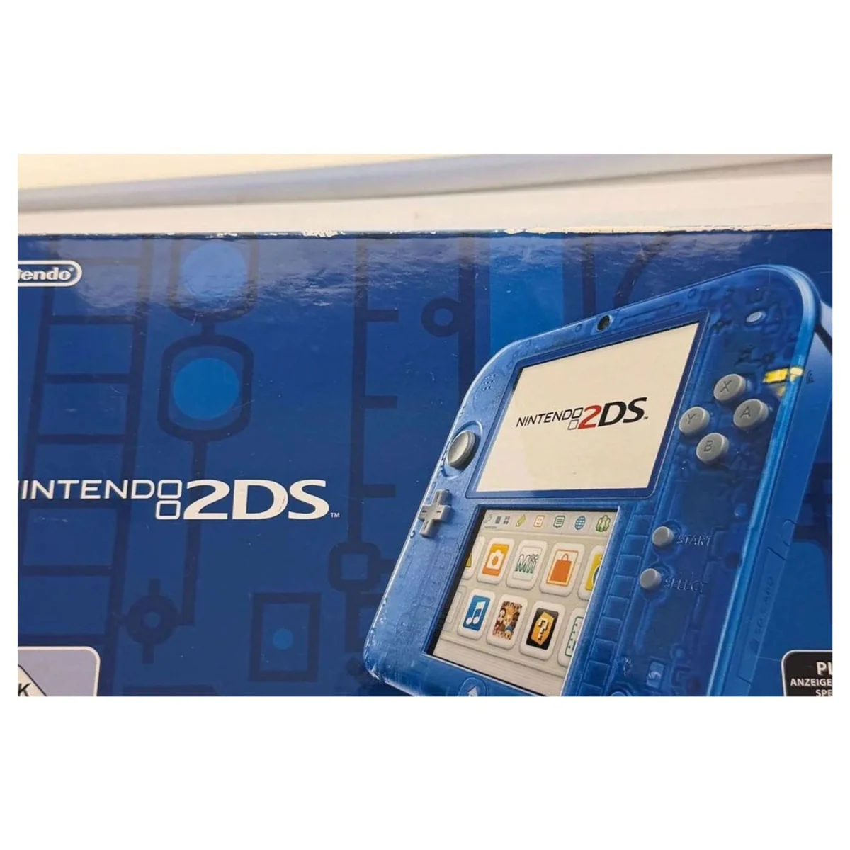Nintendo 2DS Transparent Blue (Console met doos) Nintendo 3DS Label — Console in doos
