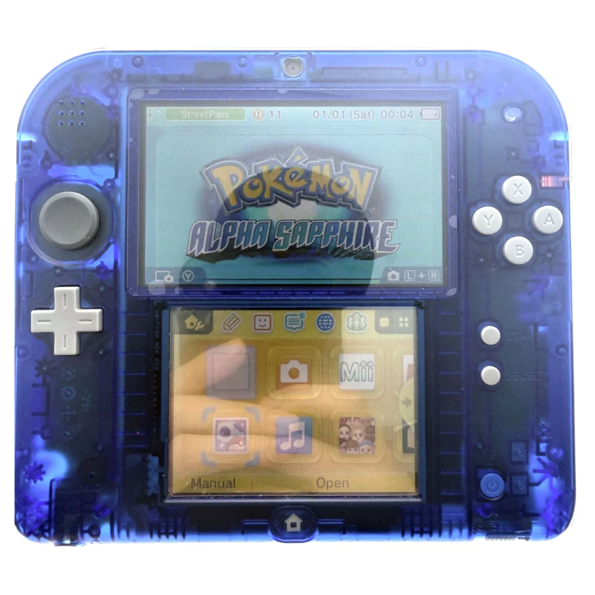 Nintendo 2DS Transparent Blue — Pokemon Alpha Sapphire Edition (σε κουτί) (Nintendo 3DS) — φωτογραφία λεπτομέρειας 4