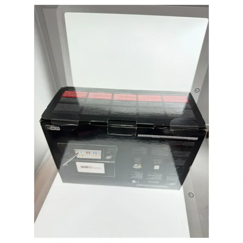 Nintendo 3DS Cosmos Black — Factory Sealed v originální krabici (Nintendo 3DS) — zadní strana
