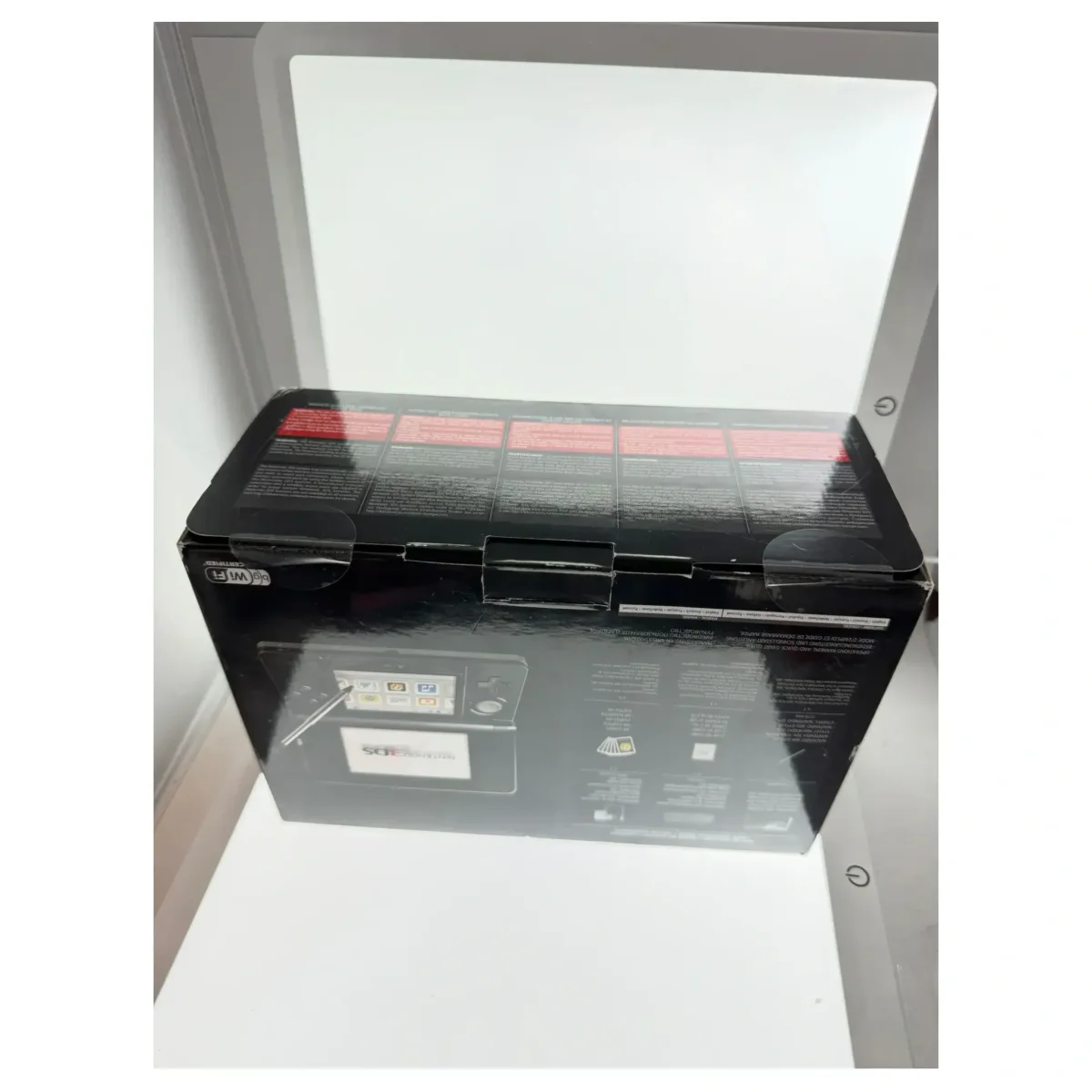 Nintendo 3DS Cosmos Black — Factory Sealed oriģinālajā kastē (Nintendo 3DS) — aizmugure