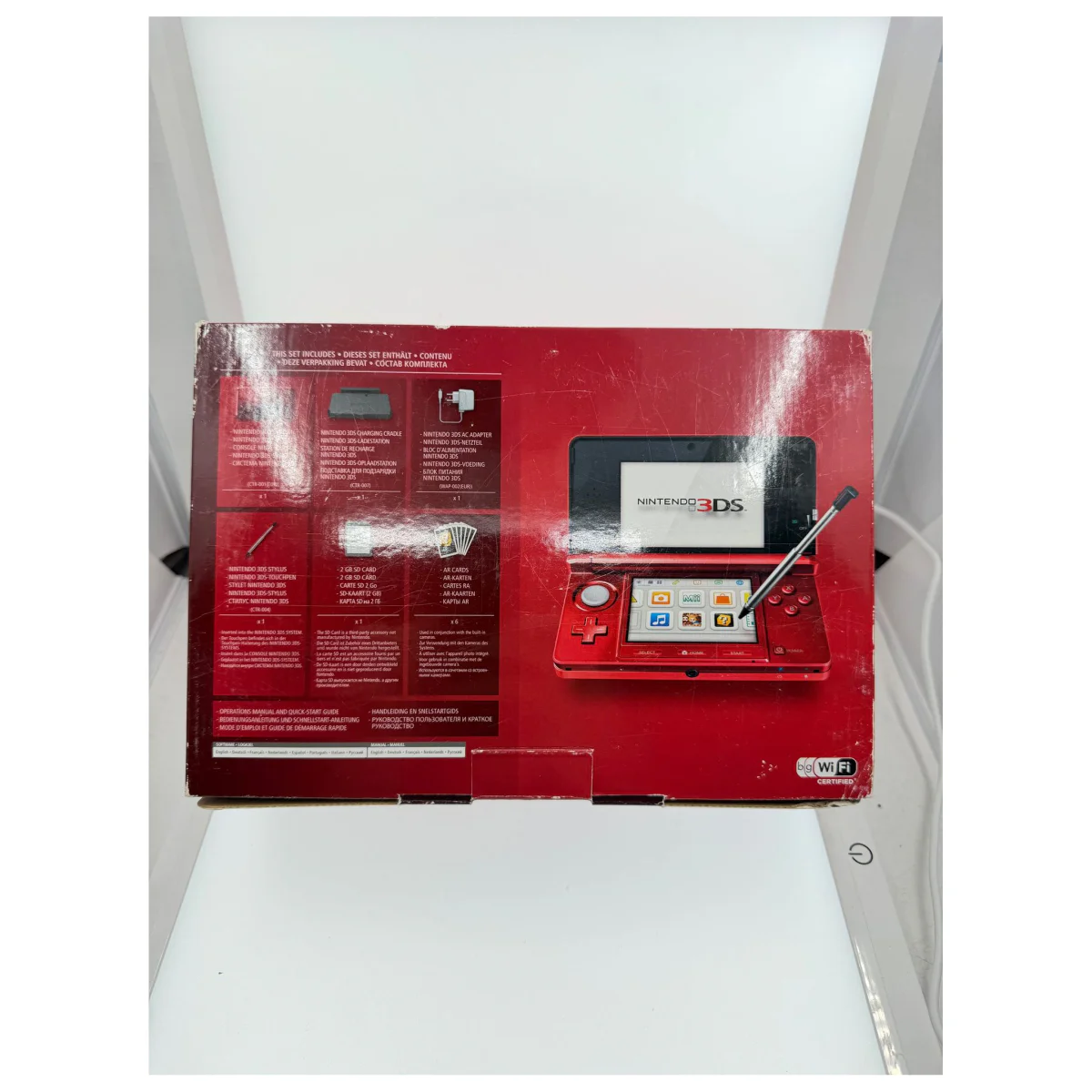 Nintendo 3DS Flame Red (mit OVP) (Nintendo 3DS) — Detailfoto 1