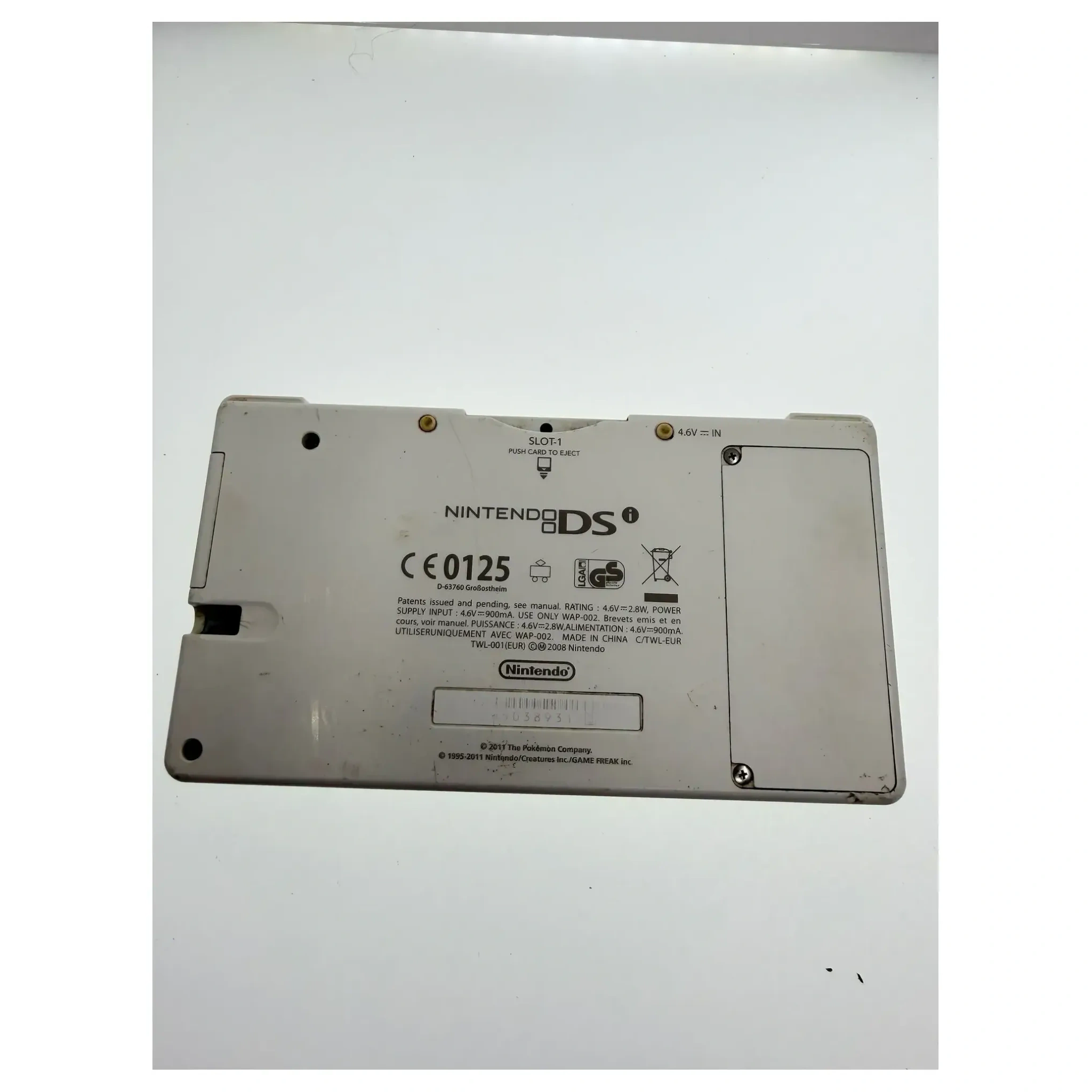 Nintendo DSi Pokemon White Version Edition (Reshiram & Zekrom) Nintendo DS Binnenkant — Losse console
