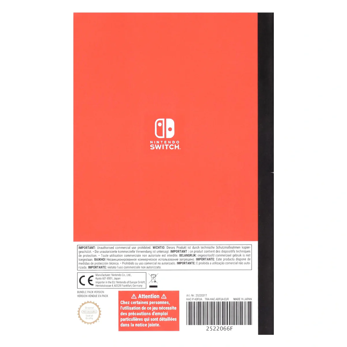 Nintendo Labo Toy-Con 01: Variety Kit Nintendo Switch Achterkant — Game in doos