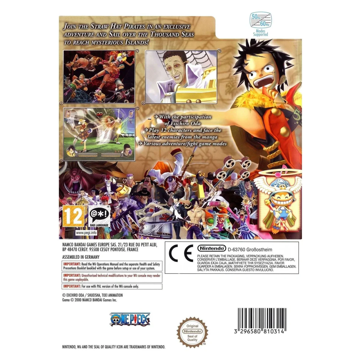One Piece Unlimited Cruise 2 Awakening of a Hero (Wii) — tagakülg