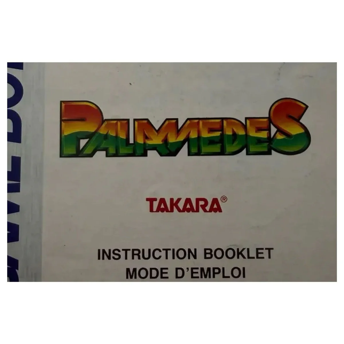 Palamedes — originele handleiding Game Boy / Color Label — Met handleiding