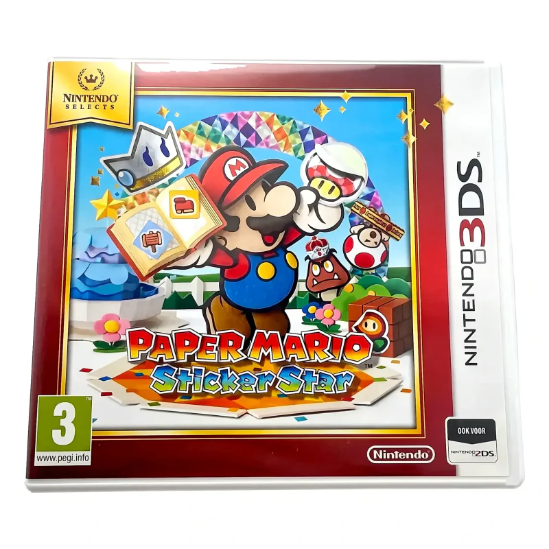 Paper Mario: Sticker Star (Nintendo Selects) (Nintendo 3DS) Game in doos — Goed — origineel kopen bij Gameshop Enter