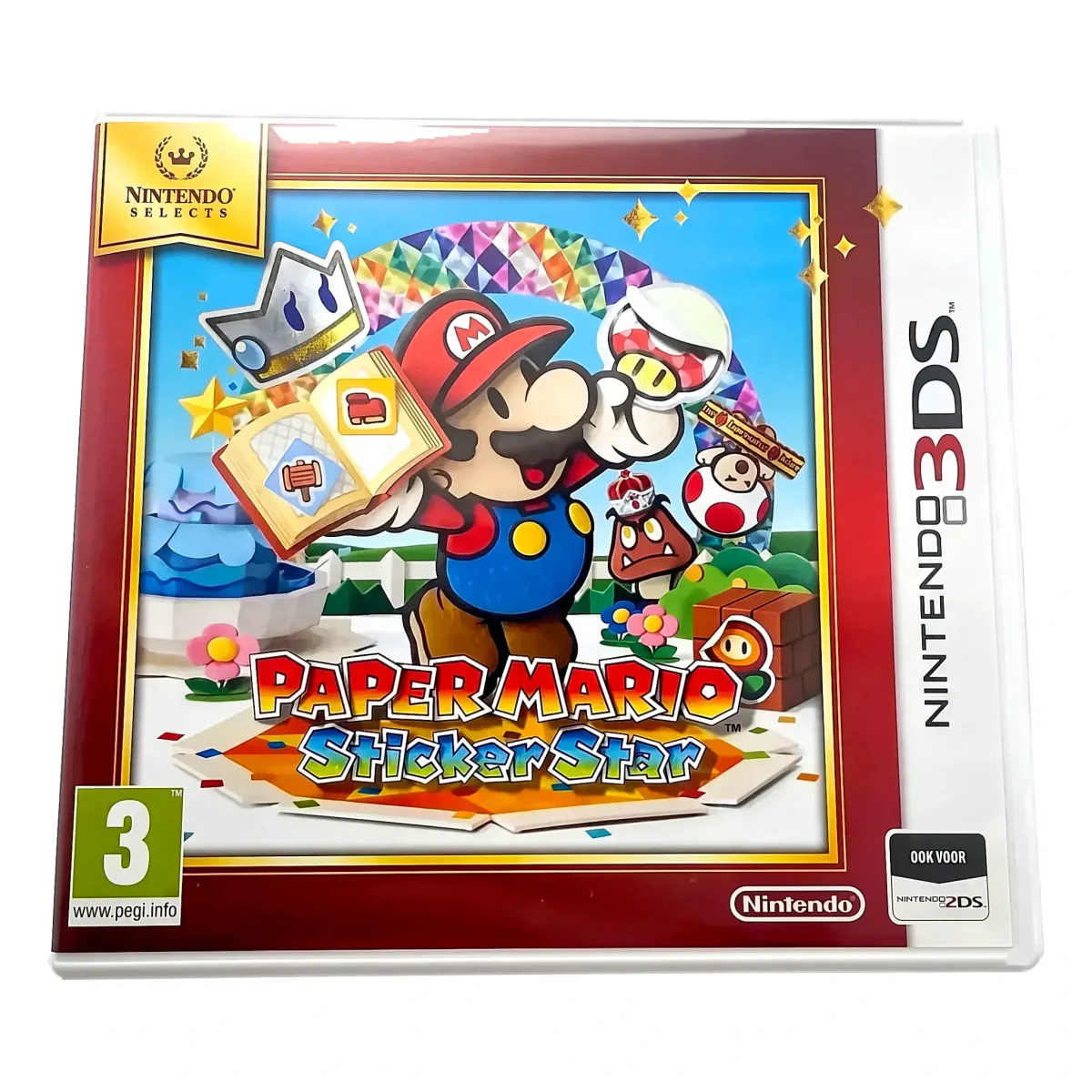 Paper Mario: Sticker Star (Nintendo Selects) (Nintendo 3DS) — Spil i original æske