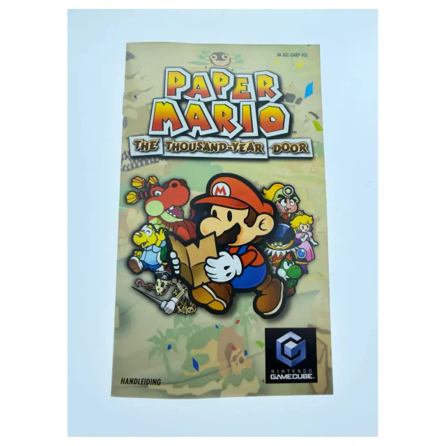 Paper Mario: The Thousand-Year Door — manuale originale — GameCube