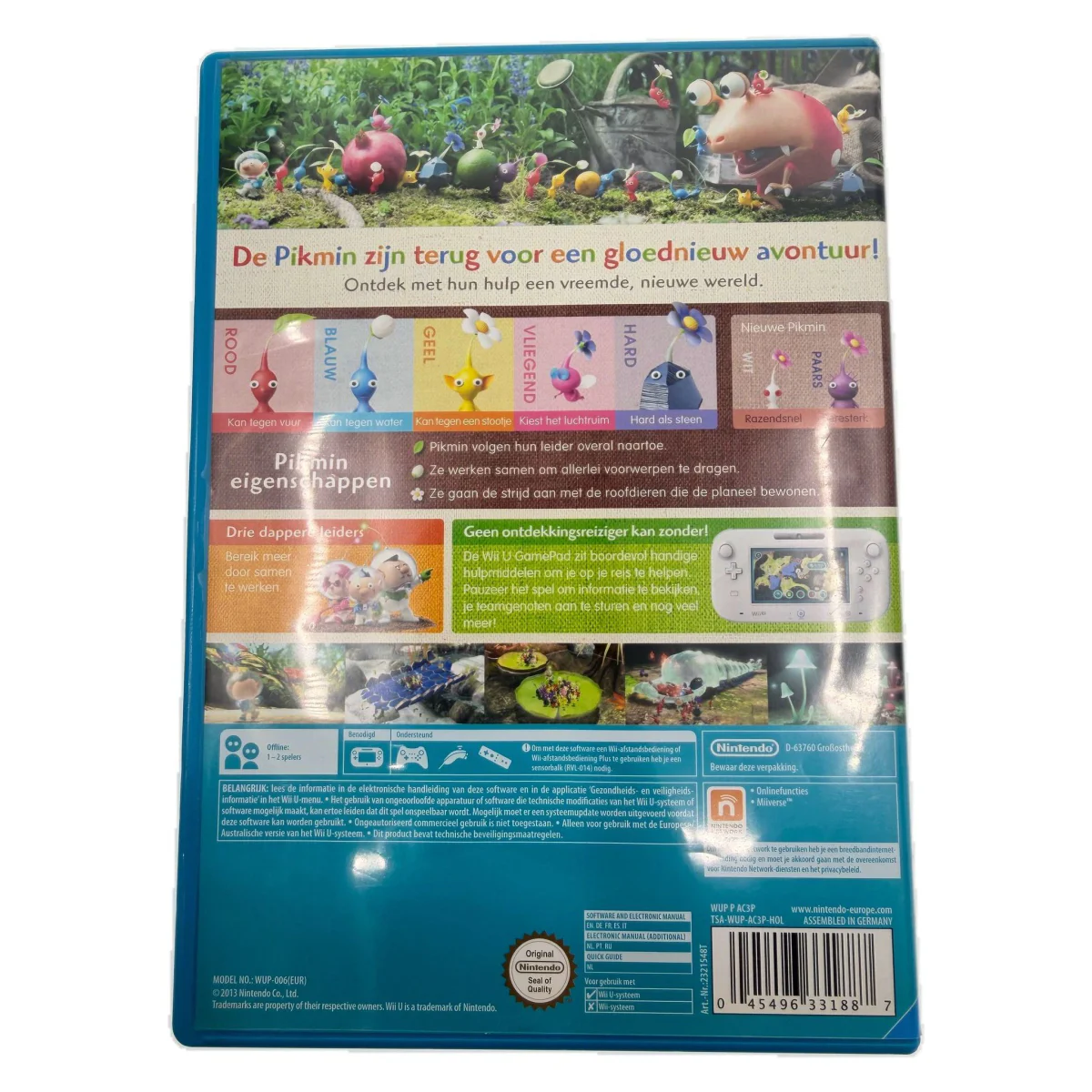 Pikmin 3 (Wii U) — zadní strana