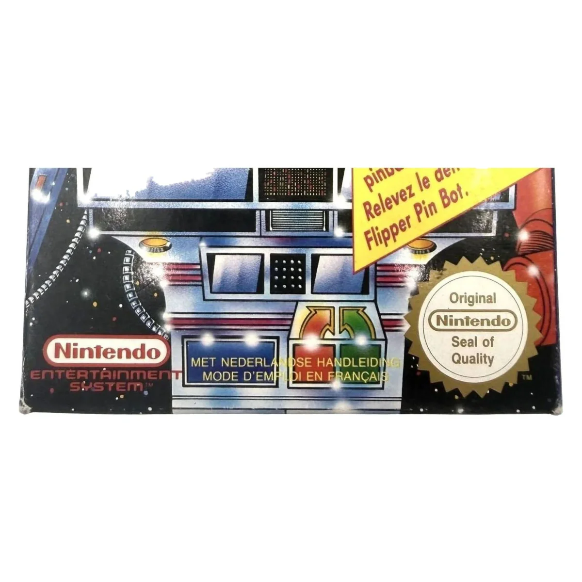 Pin Bot NES Binnenkant — Game in doos met handleiding