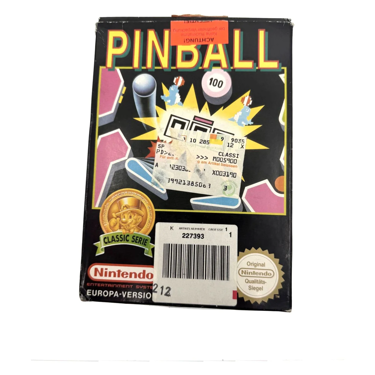 Pinball (NES) — Spiel in Originalverpackung (OVP)