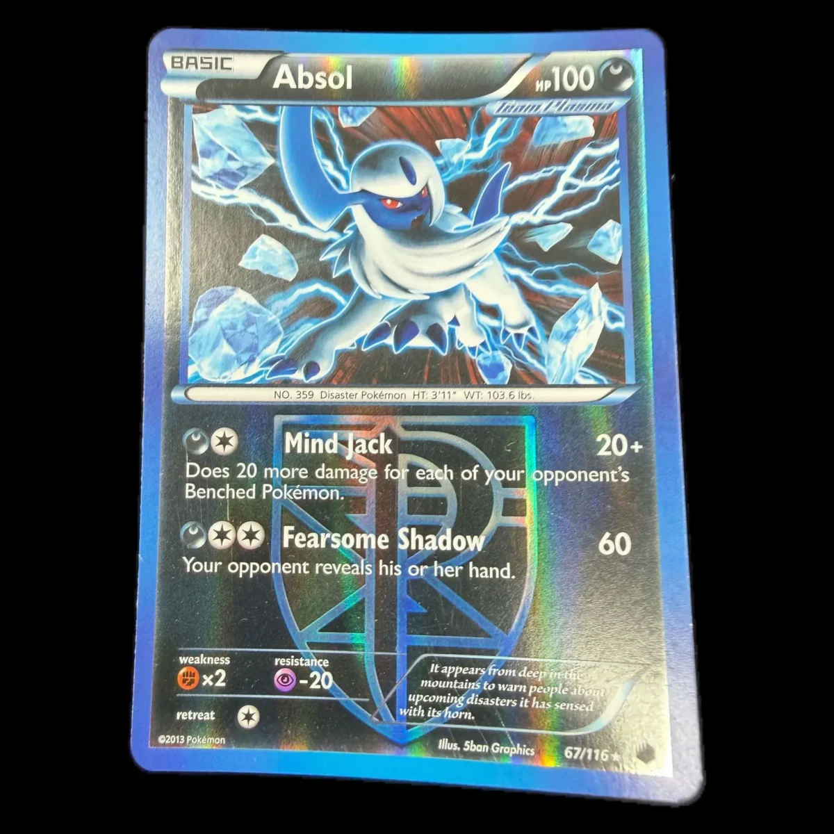 Pokemon Absol Reverse Holo (Team Plasma) — Plasma Freeze 67/116 (Pokemon Kaarten) — Jednotlivá karta