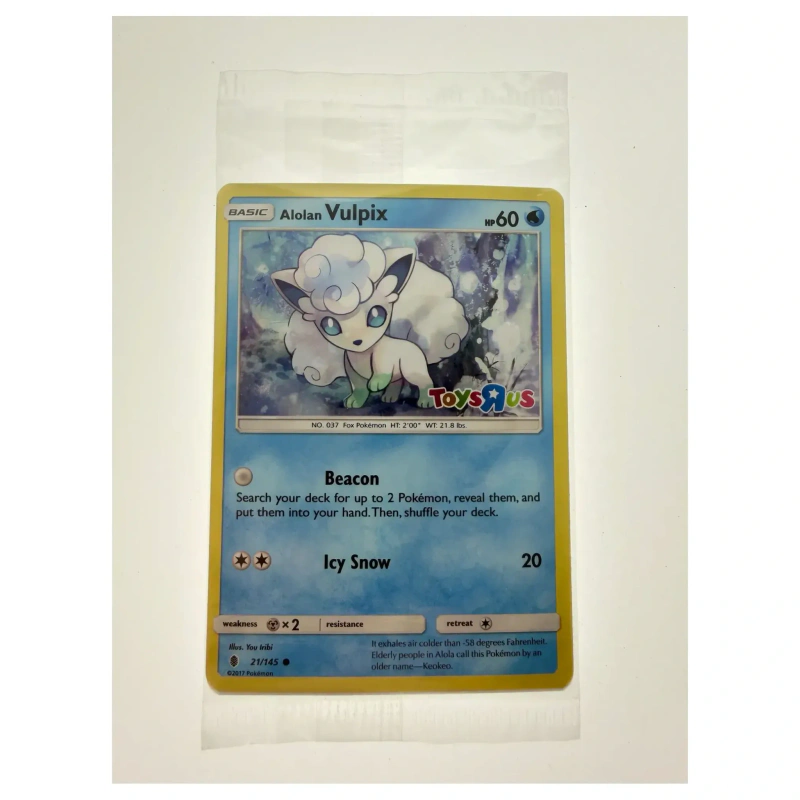 Pokemon Alolan Vulpix — 21/145 (Toys R Us Promo) — Pokemon Kaarten