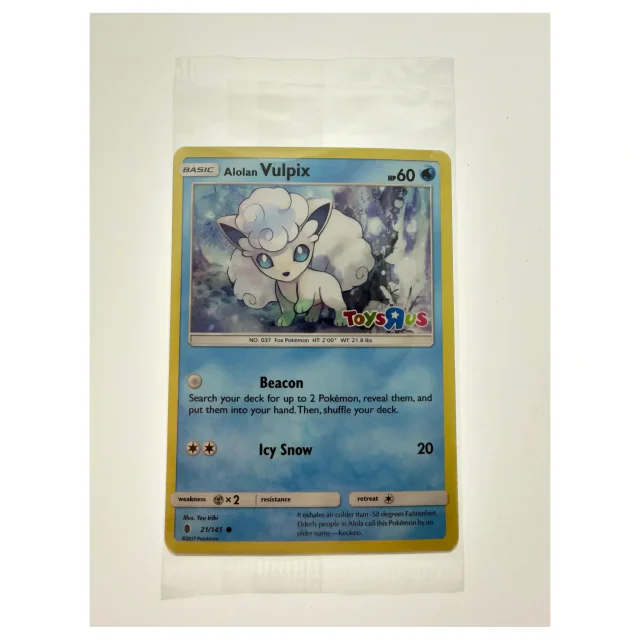 Pokemon Alolan Vulpix — 21/145 (Toys R Us Promo) — Pokemon Kaarten