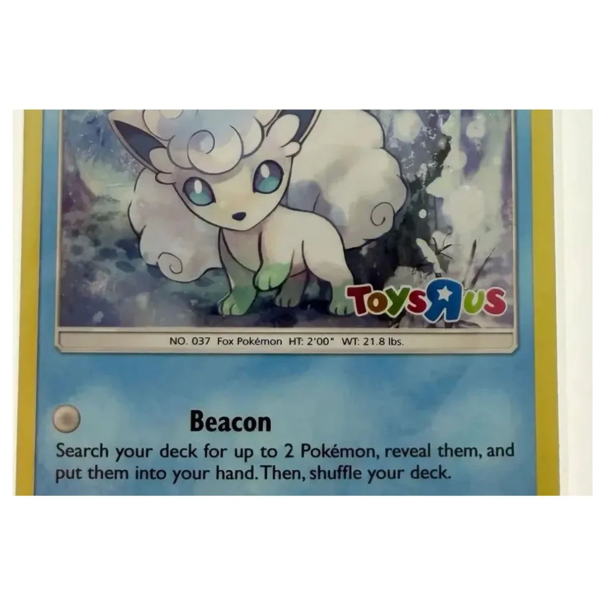 Pokemon Alolan Vulpix — 21/145 (Toys R Us Promo) (Pokemon Kaarten) — Detailfoto 2