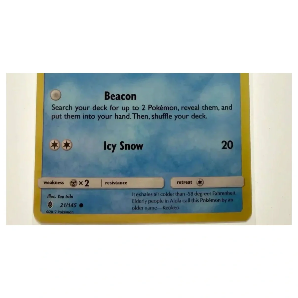 Pokemon Alolan Vulpix — 21/145 (Toys R Us Promo) (Pokemon Kaarten) — Detailfoto 3
