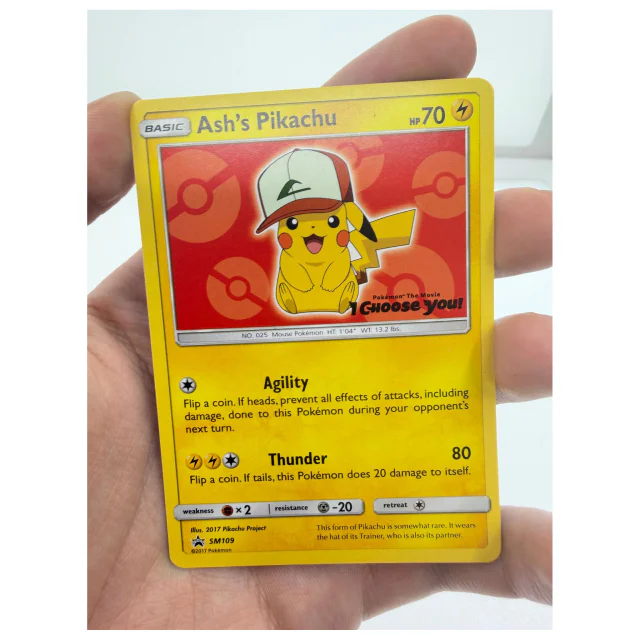Pokemon Ash's Pikachu — SM Black Star Promo SM109 — Pokemon Kaarten