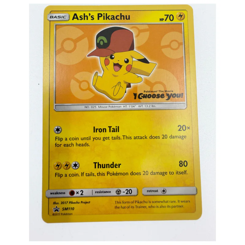 Pokemon Ash's Pikachu — SM Black Star Promo SM110 (Pokemon Kaarten) Losse kaart — origineel kopen bij Gameshop Enter