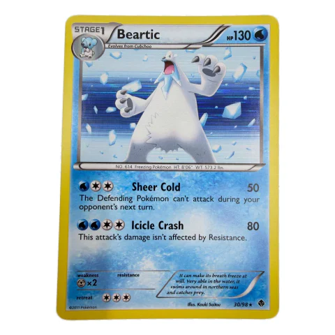 Pokemon Beartic Holo — Emerging Powers 30/98 — Karty Pokémon