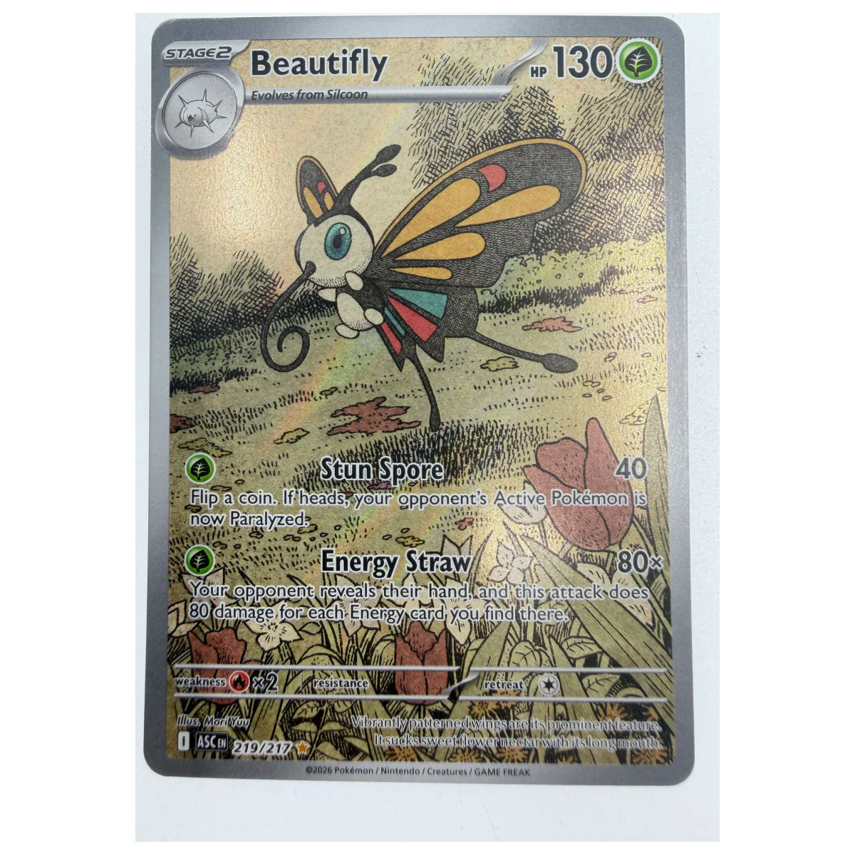 Pokemon Beautifly — Ascended Heroes 219/217 (Pokemon Kaarten) — Einzelkarte