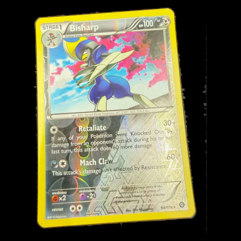 Pokemon Bisharp Reverse Holo — Steam Siege 64/114 — Pokémon-Karten