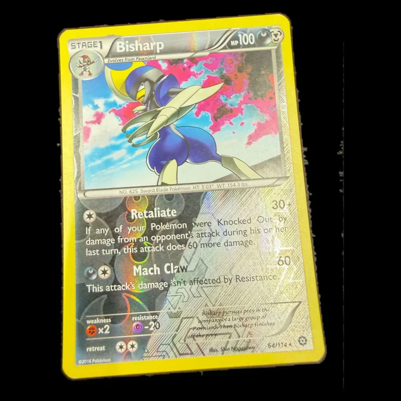 Pokemon Bisharp Reverse Holo — Steam Siege 64/114 (Pokemon Kaarten) Losse kaart — origineel kopen bij Gameshop Enter