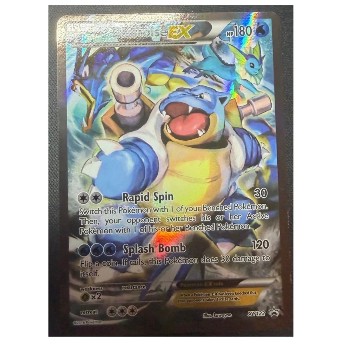 Pokemon Blastoise EX — XY Black Star Promo XY122 (Pokemon Kaarten) — Posamezna kartica