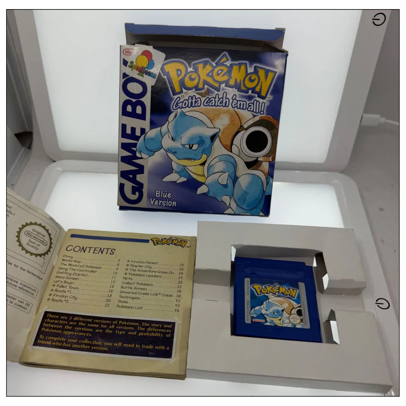 Pokemon Blue (Game Boy / Color) Game in doos met handleiding — Goed — origineel kopen bij Gameshop Enter