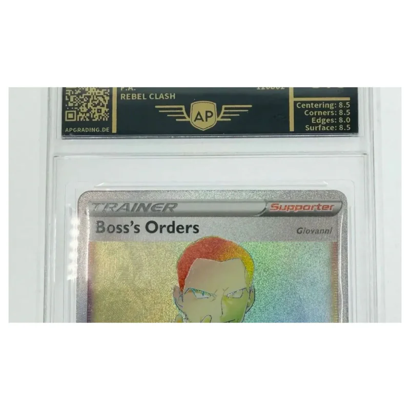 Pokemon Boss's Orders (Giovanni) Rainbow Rare — Rebel Clash 200/192 (Graded AP 8.5) (Pokemon Kaarten) — photo détaillée 1