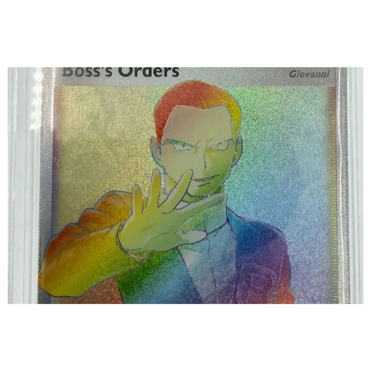 Pokemon Boss's Orders (Giovanni) Rainbow Rare — Rebel Clash 200/192 (Graded AP 8.5) (Pokemon Kaarten) — детайлна снимка 2