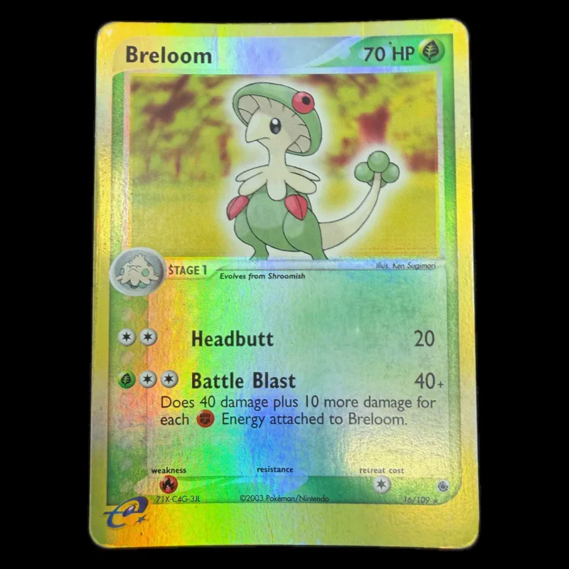 Pokemon Breloom Reverse Holo — EX Ruby & Sapphire 16/109 (Pokemon Kaarten) Losse kaart — origineel kopen bij Gameshop Enter