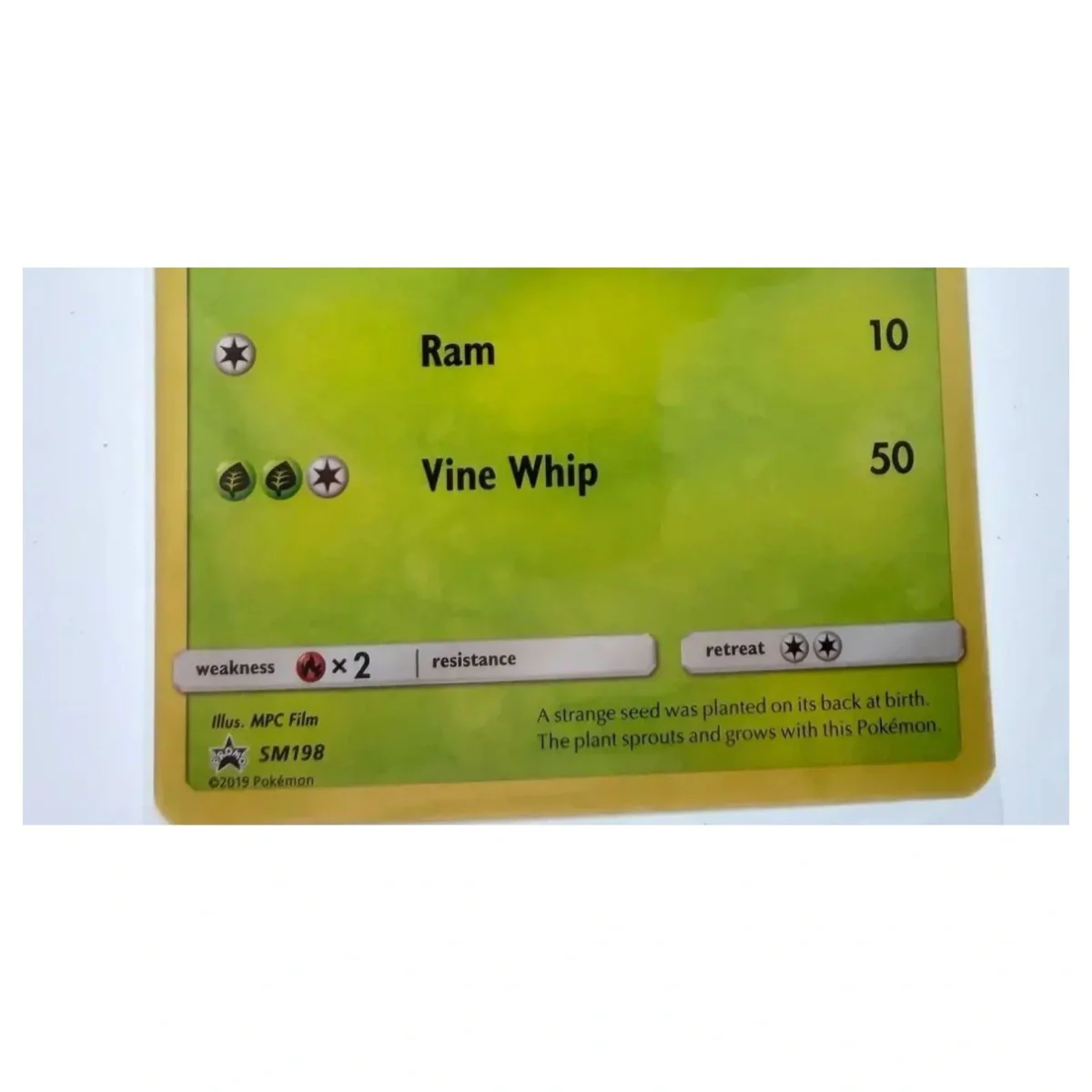 Pokemon Bulbasaur — SM198 (Detective Pikachu) (Pokemon Kaarten) — Detailfoto 3