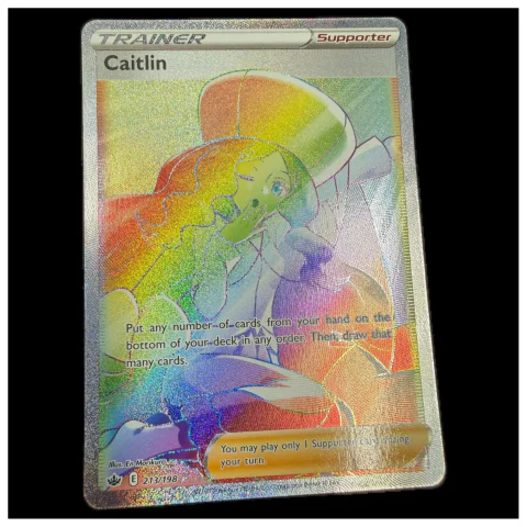 Pokemon Caitlin Rainbow Rare (Trainer) — Chilling Reign 213/198 — Pokémon-Karten