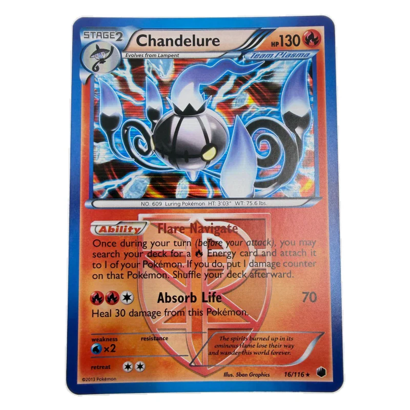 Pokemon Chandelure Holo (Team Plasma) — Plasma Freeze 16/116 (Pokemon Kaarten) Losse kaart — origineel kopen bij Gameshop Enter