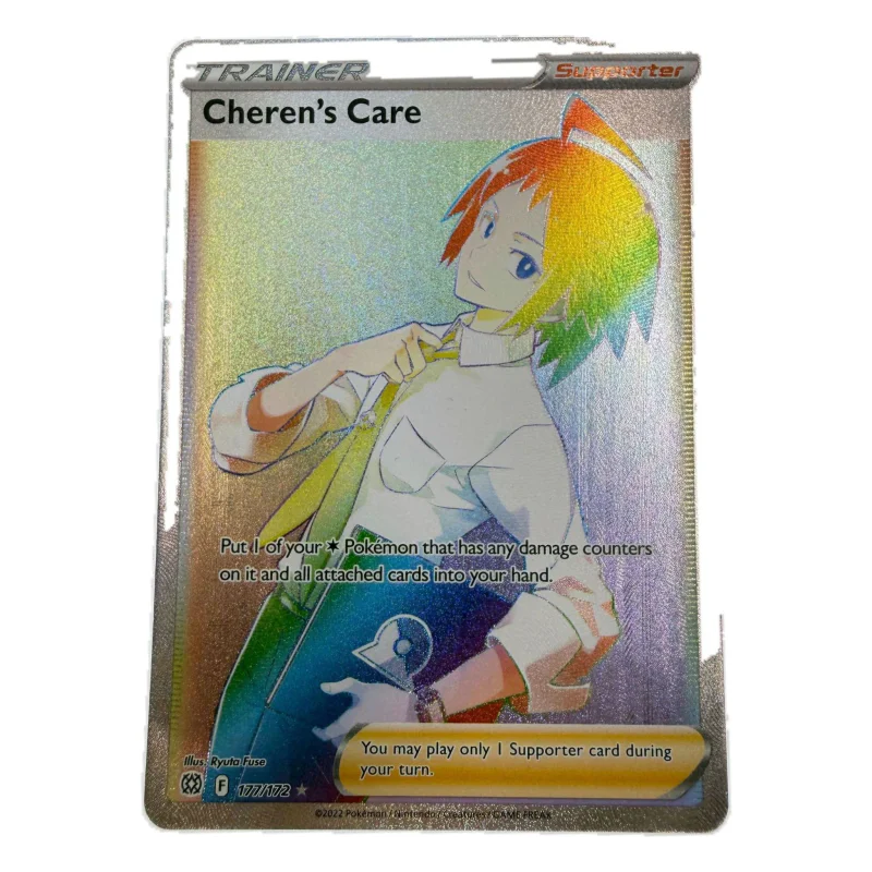 Pokemon Cheren's Care Rainbow Rare (Trainer) — Brilliant Stars 177/172 (Pokemon Kaarten) Losse kaart — origineel kopen bij Gameshop Enter