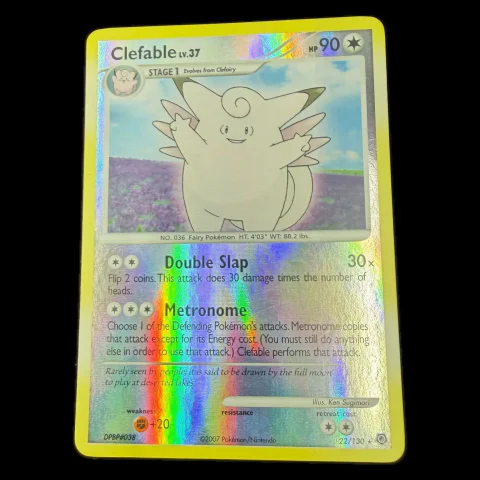 Pokemon Clefable Reverse Holo — Diamond & Pearl 22/130 — Pokémon-Karten