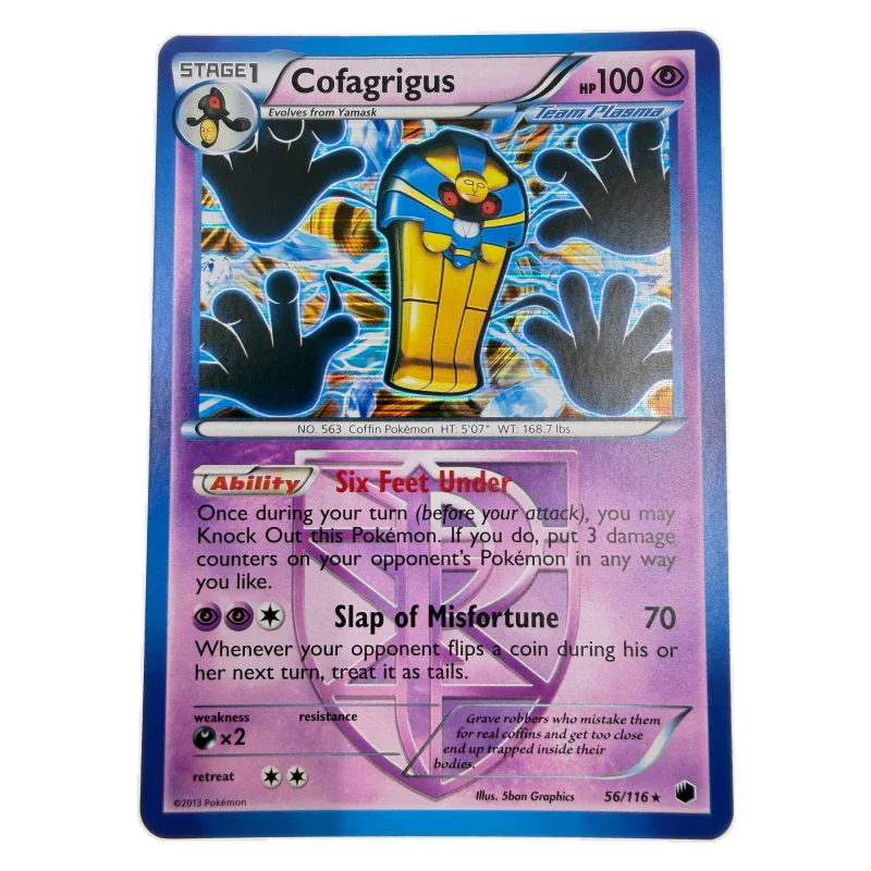 Pokemon Cofagrigus Holo (Team Plasma) — Plasma Freeze 56/116 (Pokemon Kaarten) Losse kaart — origineel kopen bij Gameshop Enter