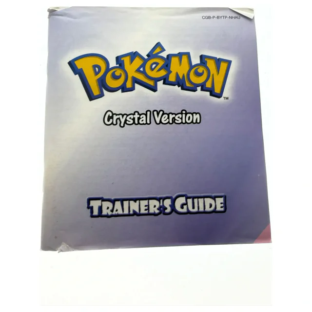 Pokemon Crystal — officiële Trainer's Guide — Game Boy / Color