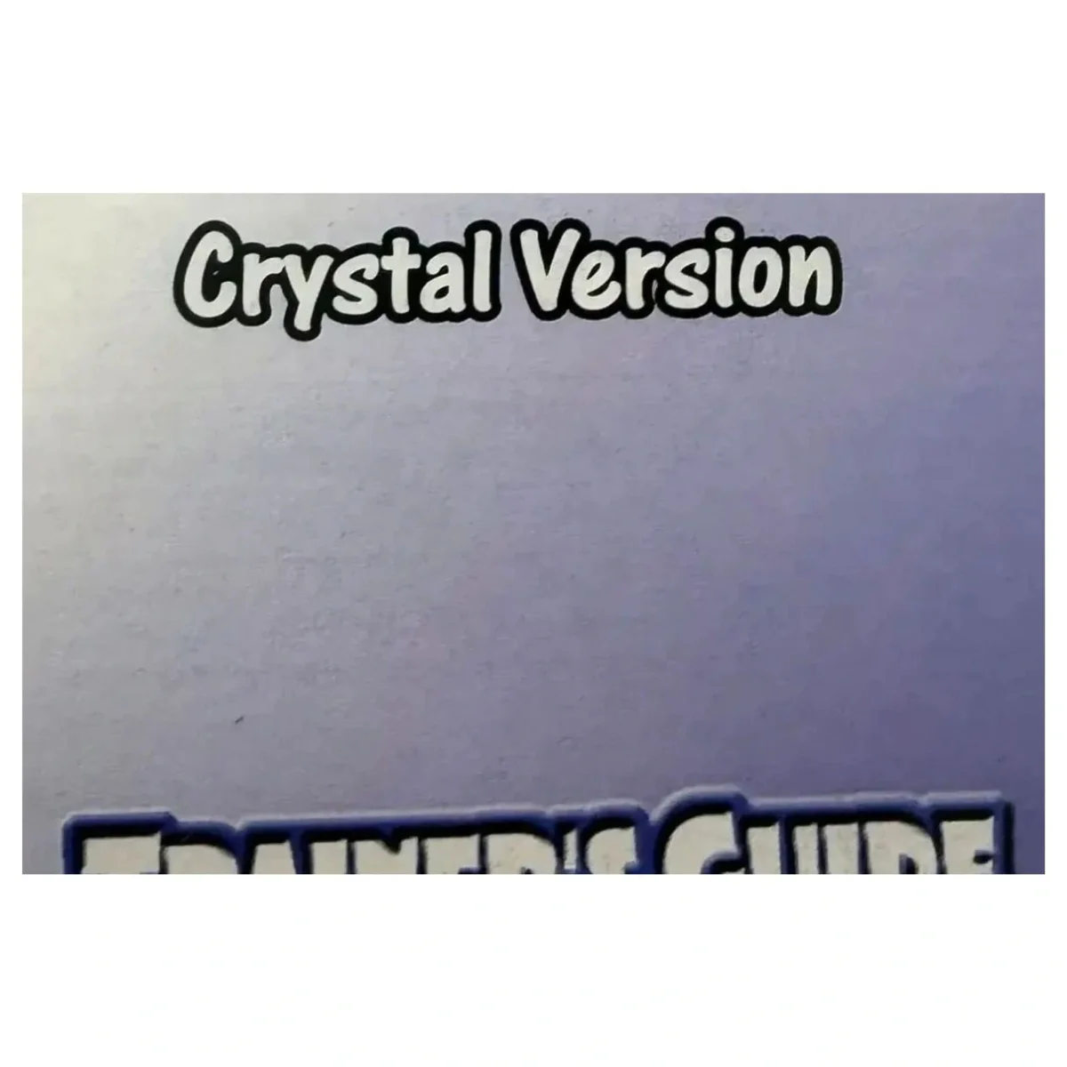 Pokemon Crystal — officiële Trainer's Guide Game Boy / Color Label — Met handleiding