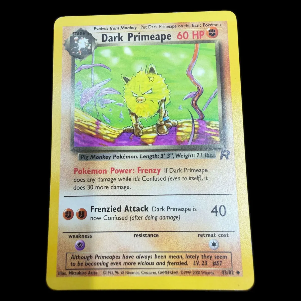 Pokemon Dark Primeape — Team Rocket 43/82 (Pokemon Kaarten) — Einzelkarte