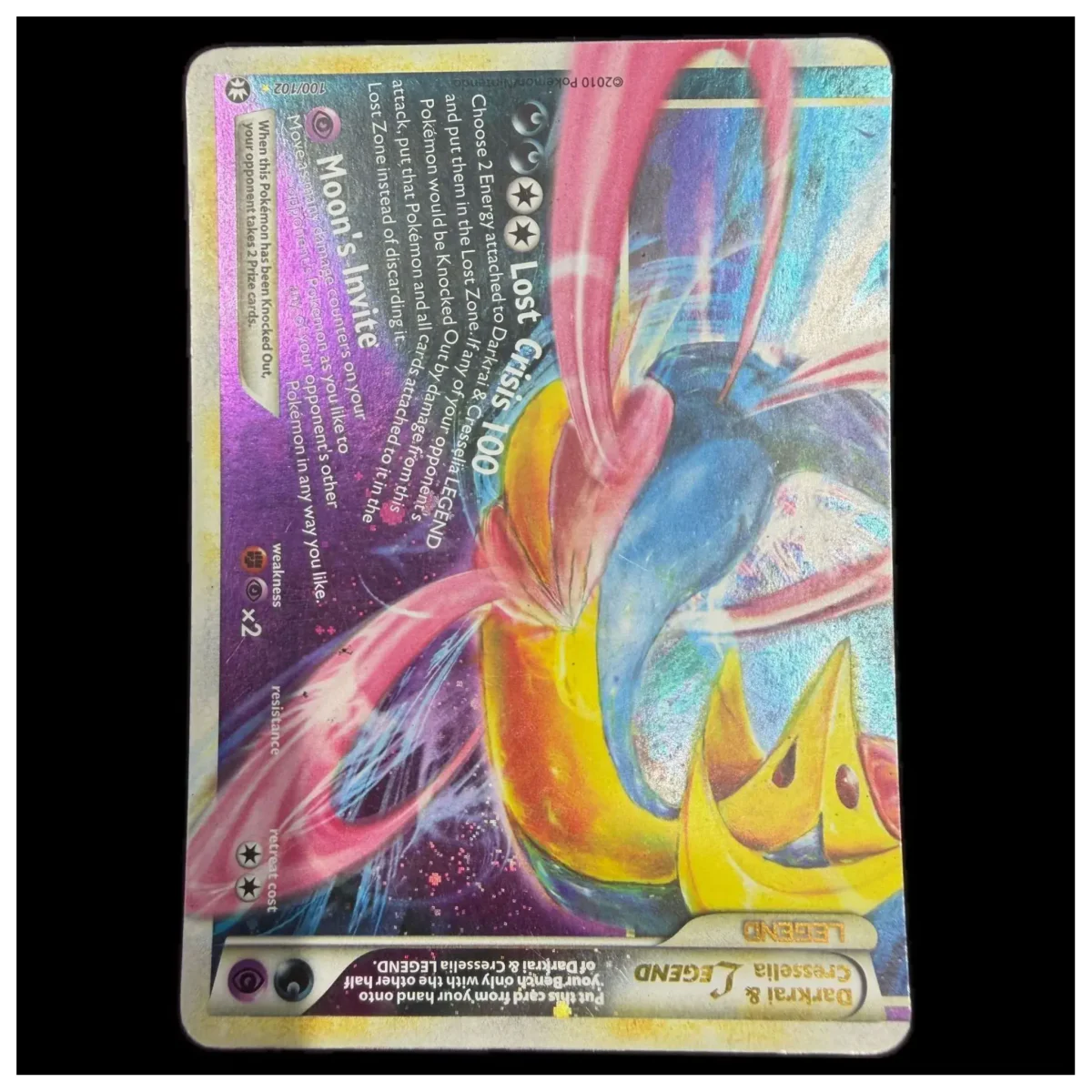 Pokemon Darkrai & Cresselia LEGEND (onderste helft) — HS Triumphant 100/102 (Pokemon Kaarten) — detailní fotografie 1