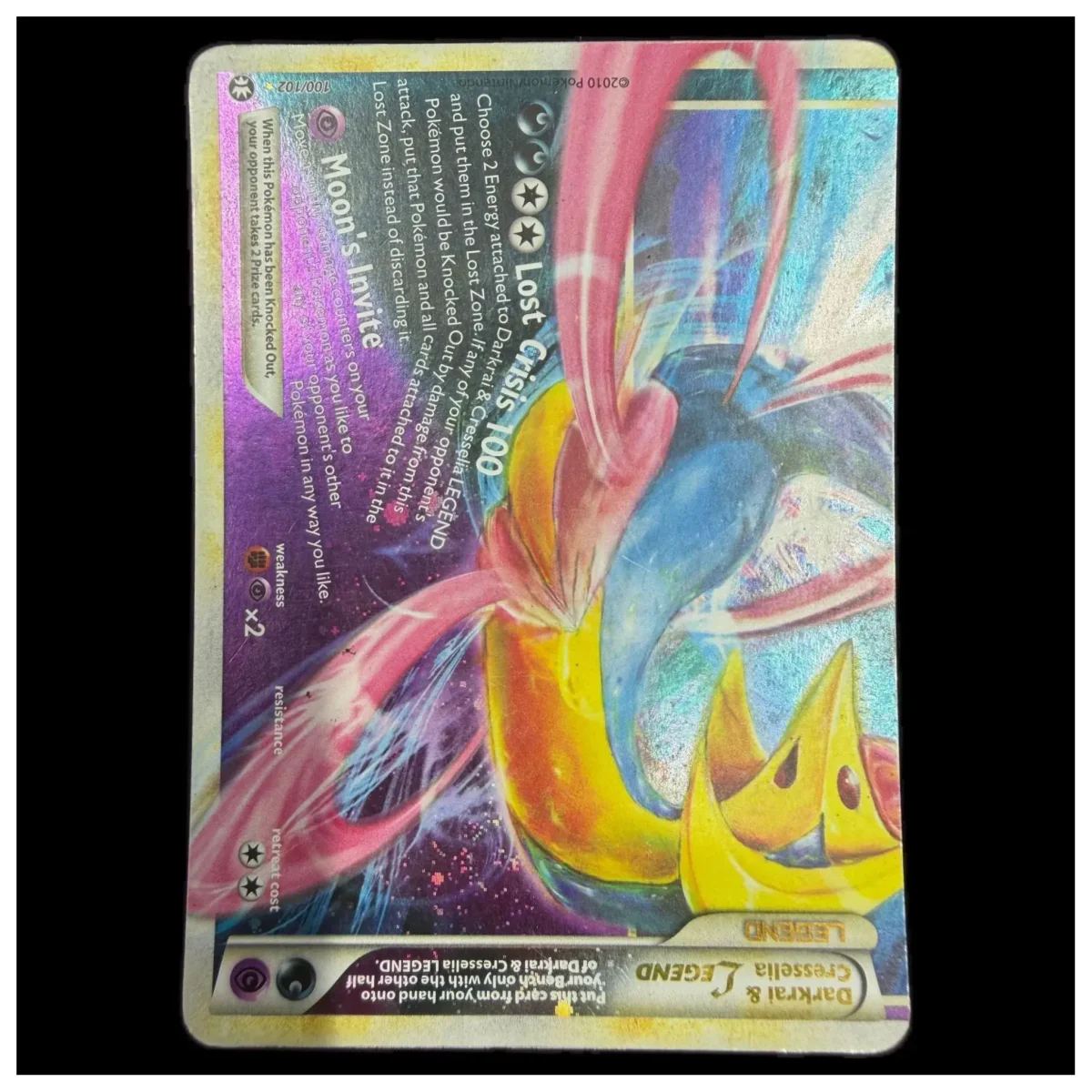 Pokemon Darkrai & Cresselia LEGEND (onderste helft) — HS Triumphant 100/102 (Pokemon Kaarten) — Jednotlivá karta