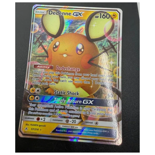 Pokemon Dedenne GX — Unbroken Bonds 57/214 — Pokemon Kaarten