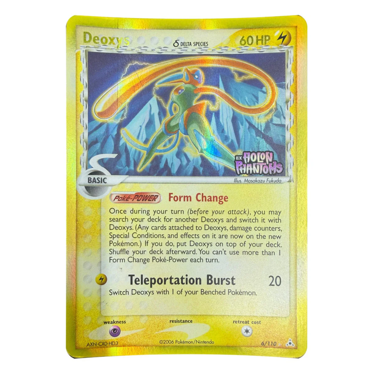Pokemon Deoxys Delta Species Reverse Holo (Stamped) — EX Holon Phantoms 6/110 (Pokemon Kaarten) — detail photo 1